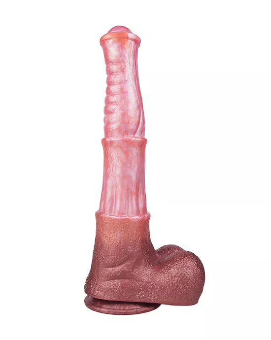 Wild Brawny Mustang Fantasy Dildo With Balls