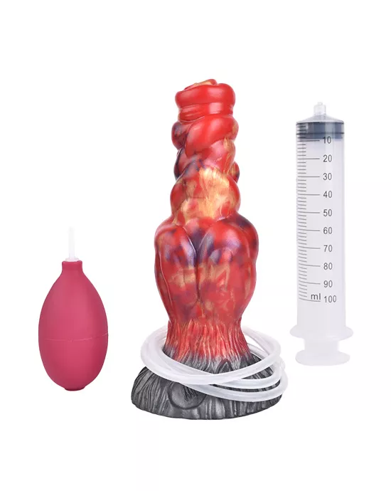 Wild Menacing Hellhound Knotted Squirting Fantasy Dildo