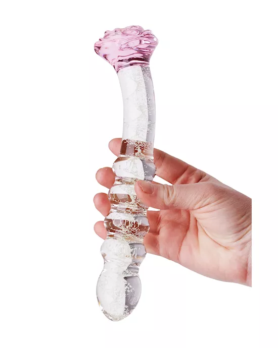 Glow In The Dark Dig Deep Rose Glass Massager