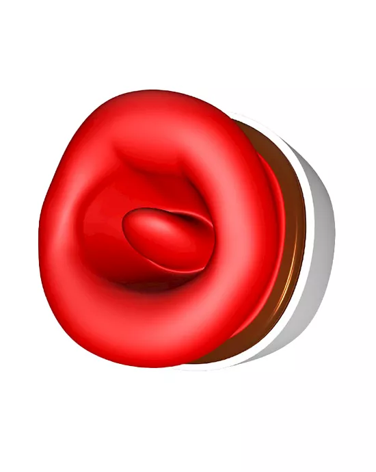 Inviting Juicy Lips Licking Suction Toy