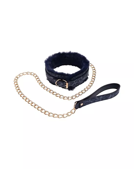 Sex And Mischief Cougar Fur Collar And Leash