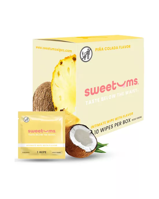 Sweetums Pina Colada Flavoured Wipes