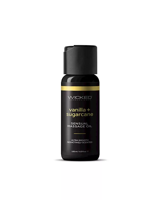Wicked Sensual Massage Oil Vanilla + Sugarcane Vanilla And Sugarcane Scented Massage Oil Tube