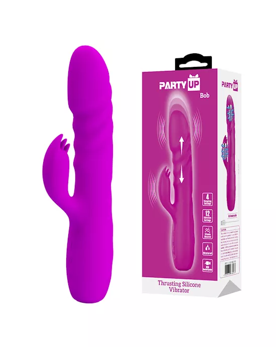 Party Up Bob Thrusting Rabbit Vibrator