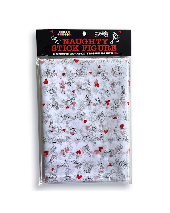 Naughty Stick Figure Tissue Paper Sheets