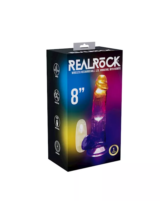 Realrock Led Vibrating Dong With Remote And Balls