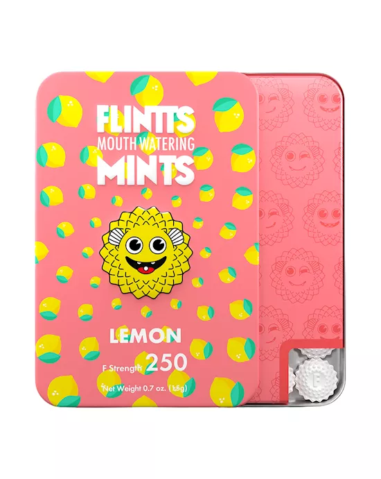 Flintts Mouth Watering Mints - Lemon
