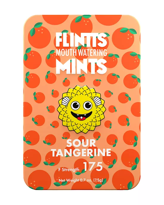 Flintts Mouth Watering Mints - Sour Tangerine