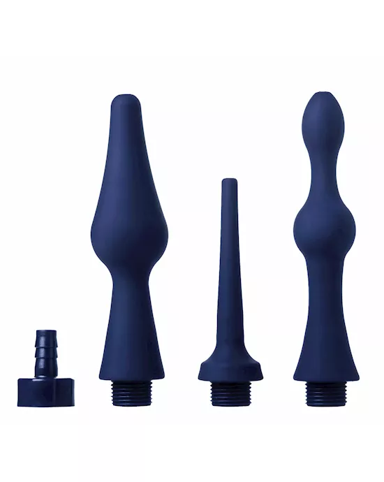 Universal 3 Piece Silicone Enema Attachment Set