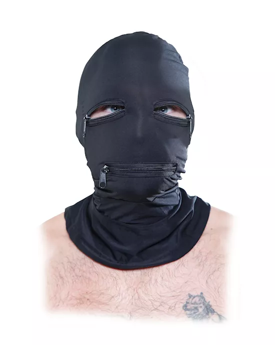 Fetish Fantasy  Zipper Face Hood