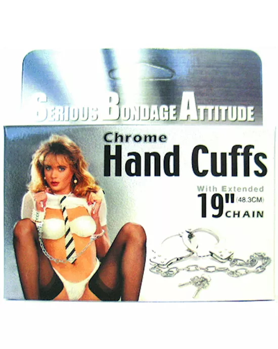 Metal Handcuff With Extra Long Chain