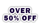 over 50 percent off