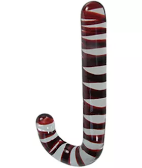 Candy Cane Glass Ram Rod