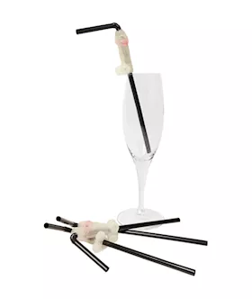 Hens Night Willy Straws