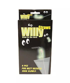 Hens Night Willy Straws