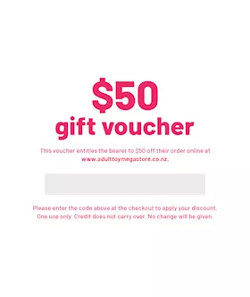 $50 Sex Toys Gift Voucher