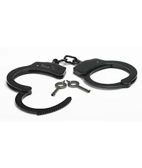 Black Steel Handcuffs