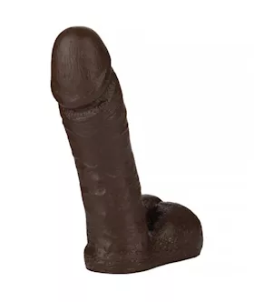 8 Inch Realistic Black Cock Vac-u-lock
