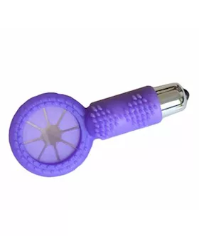 Vibrating Bullet Cock Ring Purple