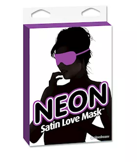 Neon Satin Love Mask