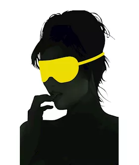 Neon Satin Love Mask