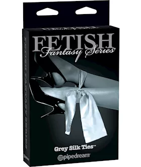 Fetish Fantasy Series Limited Edition Grey Silk Ties