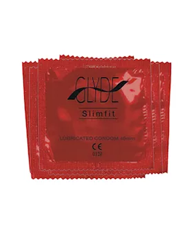 Glyde Slimfit Natural Condoms 100 Bulk Pack