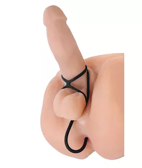 Triple Threat Cock Ring And Anal Plug