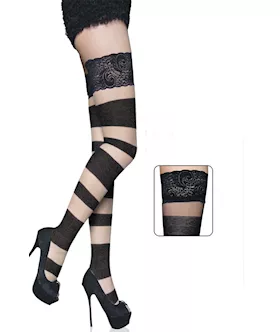 Floral Bandage Thigh High