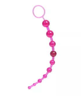Pink Silicone Anal Beads