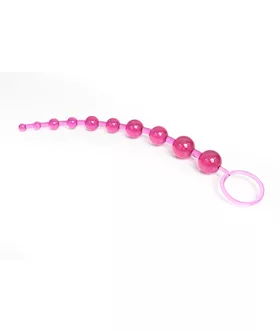 Pink Silicone Anal Beads