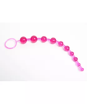 Pink Silicone Anal Beads