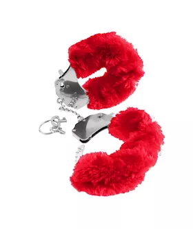 Fetish Fantasy Red Furry Love Cuffs