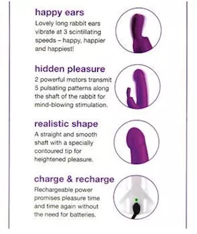 Happy Rabbit Realistic Rechargeable Rabbit Vibrator