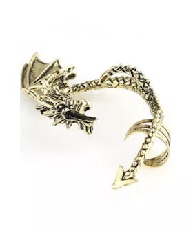 Dragon Ear Cuff Bronze