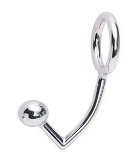 Metal Anal Hook With Cock Ring