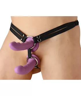 Unity Double Penetration Strap On Harness