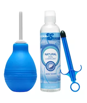 Easy Clean Enema Bulb And Lube Launcher Kit