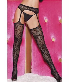 Floral Garter Stocking