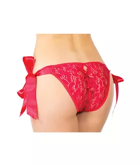 Lace-up Red Panty