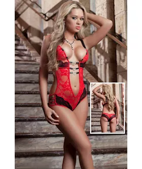 Red Erotic Teddy