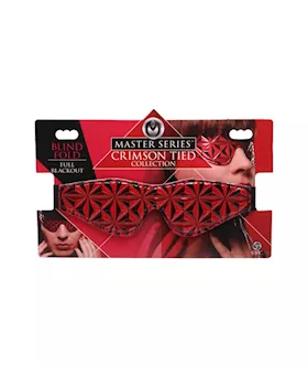 Crimson Tied Full Out Embossed Blindfold
