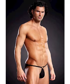Performance Microfiber Pouch Bikini With Metal Ring