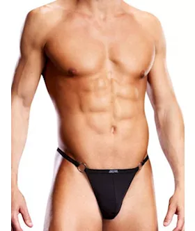 Performance Microfiber V-string With Metal Rings