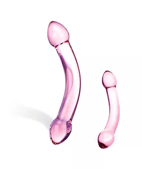 Glas Double Trouble  Glass Dildo
