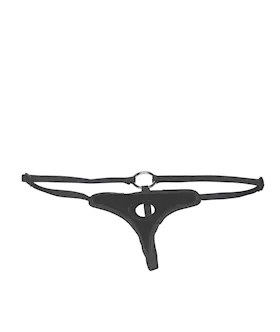 Black Velvet Bikini Strap-on