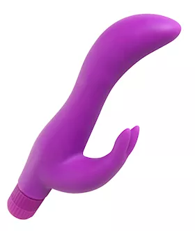 Purple Slim Silicone Rabbit Vibe