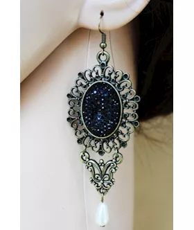 Vintage Black Earrings
