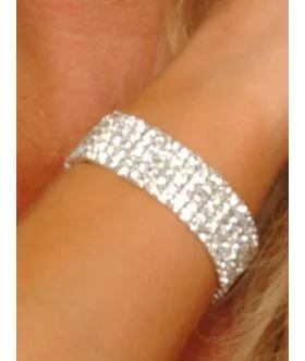 Sexy 5 Row Stretchy Rhinestone Bracelet