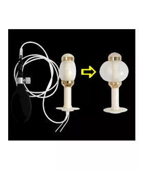 Inflatable Radial Contact Dildo